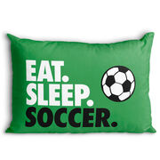 Soccer Pillowcase - Eat. Sleep. Soccer.