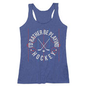 Hockey Women's Everyday Tank Top - Rather Be Playing Hockey
