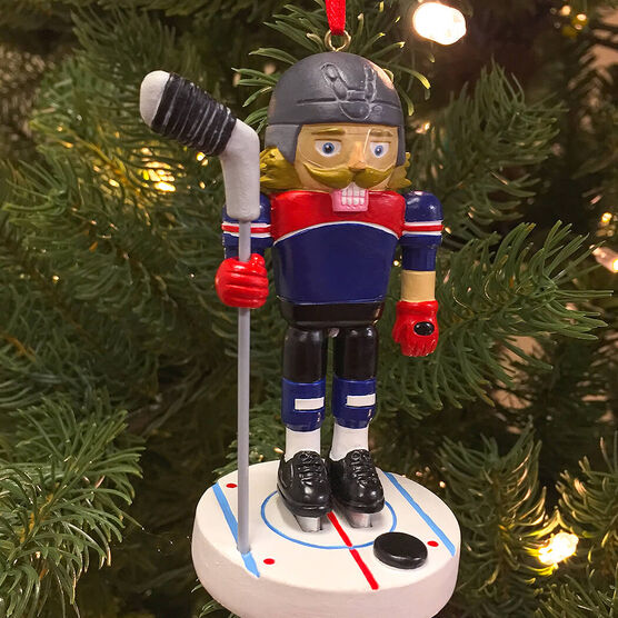 Hockey Nutcracker Resin Ornament ChalkTalkSPORTS