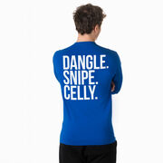 Hockey Tshirt Long Sleeve - Dangle Snipe Celly Words (Back Design)