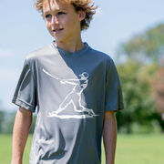 Baseball Short Sleeve Performance Tee - Baseball Player