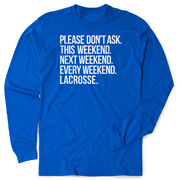 Lacrosse Tshirt Long Sleeve - All Weekend Lacrosse