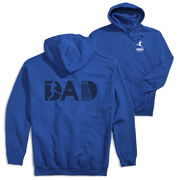 Soccer Hooded Sweatshirt - Soccer Dad Silhouette (Back Design)