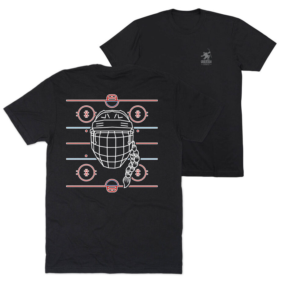 Hockey T-Shirt Short Sleeve - Game Time Girl (Back Design)