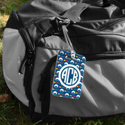 Swimming Bag/Luggage Tag - Personalized Swimming Pattern Monogram