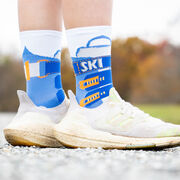 Skiing Woven Mid-Calf Socks - Ski Boot