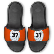 Volleyball Repwell&reg; Slide Sandals - Volleyball with Number