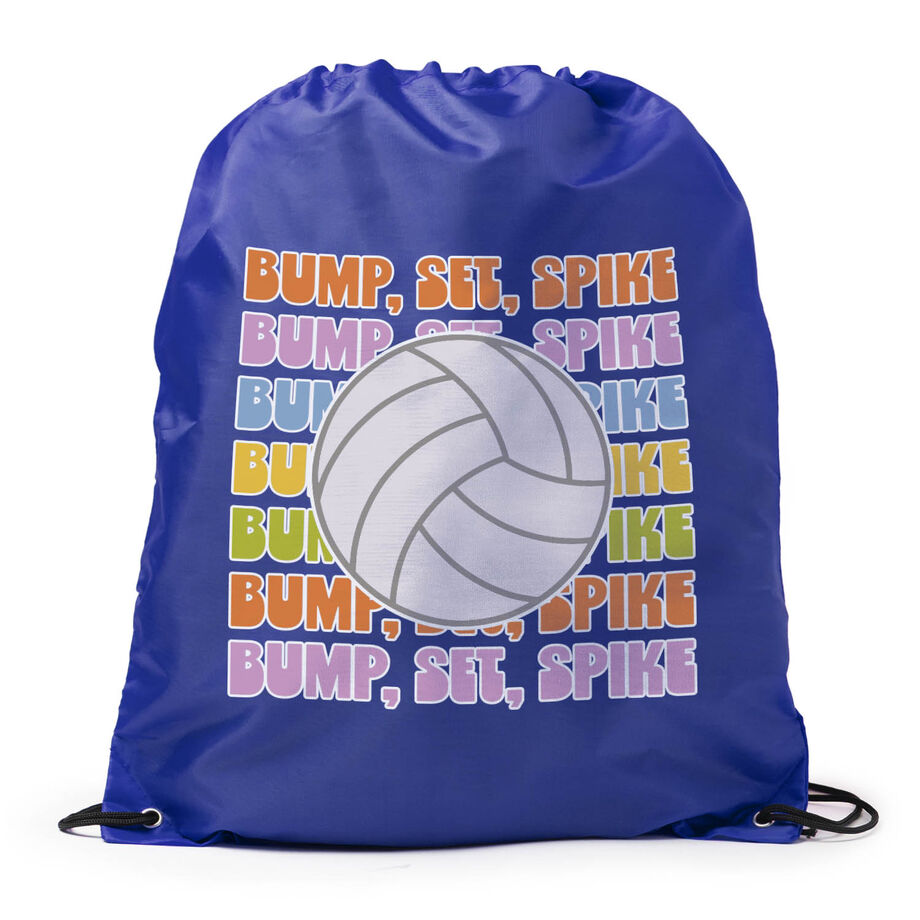 Volleyball Drawstring Backpack - Bump, Set, Spike