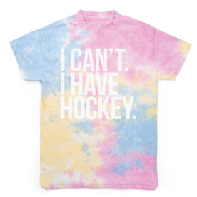 Hockey Short Sleeve T-Shirt - I Can't. I Have Hockey Tie Dye