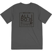 Wrestling Short Sleeve Performance Tee - All I Do Is Pin