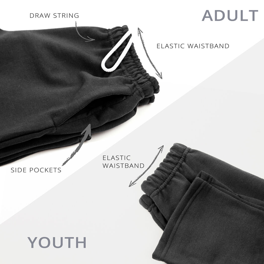Wrestling Apparel by ChalkTalk SPORTS Just Wrestle Sweatpants Multiple Colors Youth To Adult Sizes