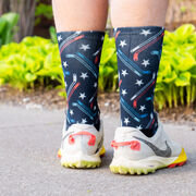 Hockey Graphic Flex Mid-Calf Socks - All American