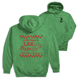 Lacrosse Hooded Sweatshirt - Lax Pizza (Back Design)