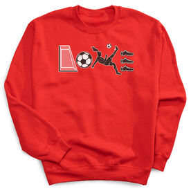 Soccer Crewneck Sweatshirt - Soccer Love