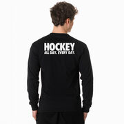 Hockey Tshirt Long Sleeve - All Day Every Day (Back Design)