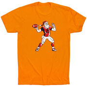 Football Short Sleeve T-Shirt - Touchdown Santa