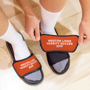 Personalized Repwell&reg; Slide Sandals - Your Text