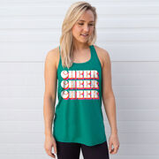 Cheerleading Flowy Racerback Tank Top - Retro Cheer