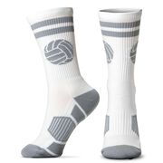 Volleyball Woven Mid-Calf Sock Set - Dishing Dimes