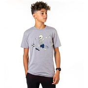 Soccer Short Sleeve T-Shirt - Skeleton Striker