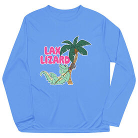 Guys Lacrosse Long Sleeve Performance Tee - Lax Lizard