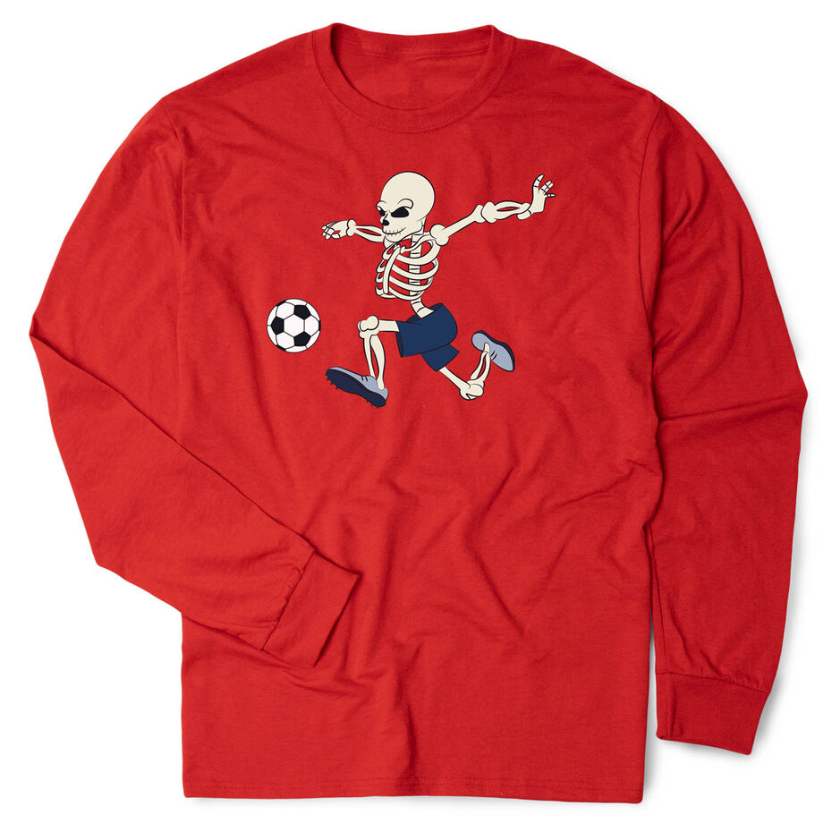 Soccer Tshirt Long Sleeve - Skeleton Striker