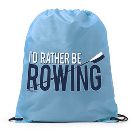 I'd Rather Be Rowing Drawstring Backpack