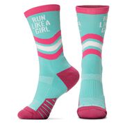 Socrates&reg; Mid-Calf Socks - Run Like a Girl