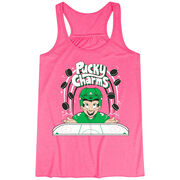 Hockey Flowy Racerback Tank Top - Pucky Charms