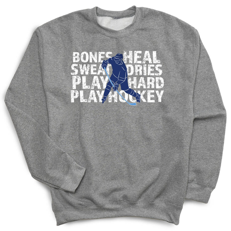 Hockey Crewneck Sweatshirt - Bones Heal Hockey