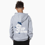 Baseball Hooded Sweatshirt - 3 Up 3 Down (Back Design)