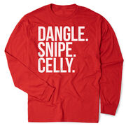 Hockey Tshirt Long Sleeve - Dangle Snipe Celly Words