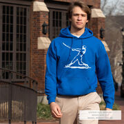 Baseball Hooded Sweatshirt - Baseball Player