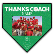 Baseball Home Plate Plaque - Thank You Coach Photo