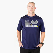 Pickleball Short Sleeve Performance Tee - Eat. Sleep. Pickleball