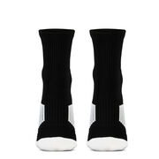 Team Number Woven Quarter Length Socks - Black