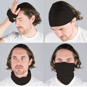 Long Multifunctional Headwear - Solid Black RokBAND