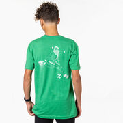 Soccer Short Sleeve T-Shirt - Santa Player (Back Design)