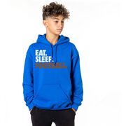 Football Hooded Sweatshirt - Eat. Sleep. Football.