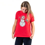 Volleyball Short Sleeve T-Shirt - Serving Holiday Cheer