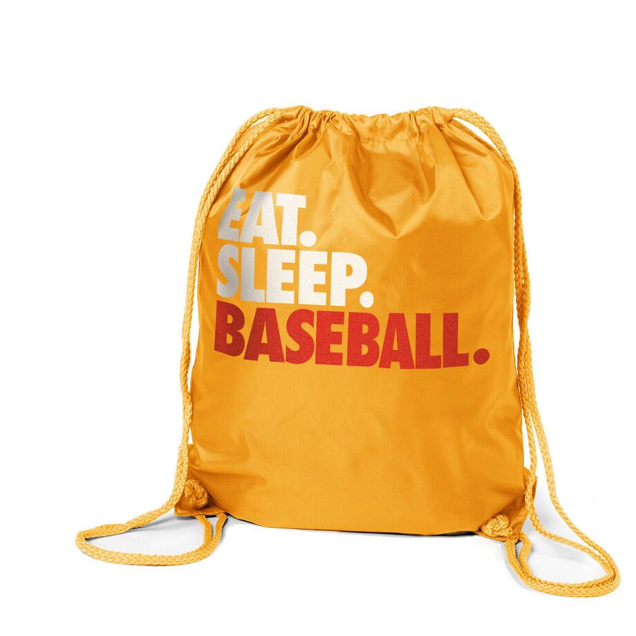 Baseball Drawstring Backpack Eat. Sleep. Baseball.