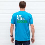 Soccer Short Sleeve T-Shirt - Eat. Sleep. Soccer (Back Design)