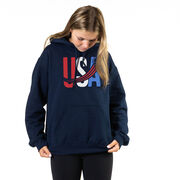 Soccer Hooded Sweatshirt - USA Patriotic