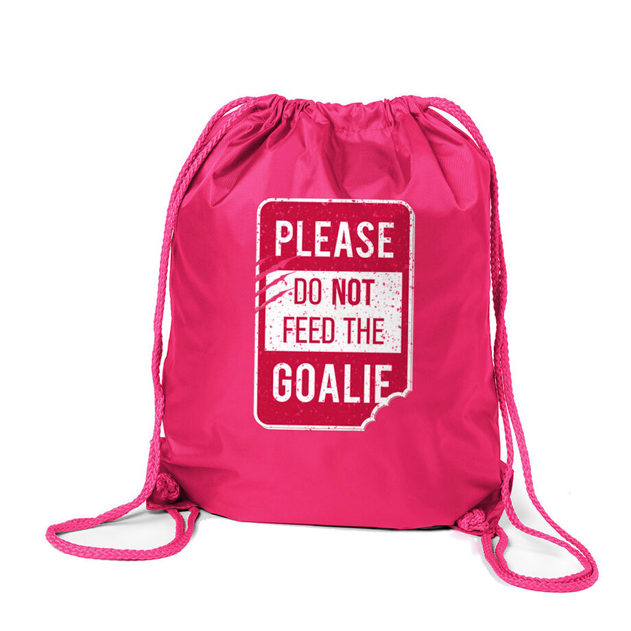 Hockey Drawstring Backpack - Don't Feed The Goalie