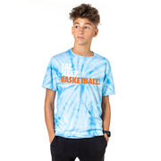Basketball Short Sleeve T-Shirt - Eat. Sleep. Basketball Tie Dye