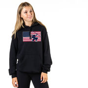 Hockey Hooded Sweatshirt - Patriotic Hockey