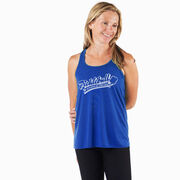 Pickleball Flowy Racerback Tank Top - Kind Of A Big Dill