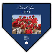 Baseball Home Plate Plaque - Thank You With Photo