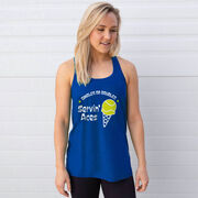 Tennis Flowy Racerback Tank Top - Servin' Aces