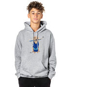 Hockey Hooded Sweatshirt - Puck The Hockey Dog